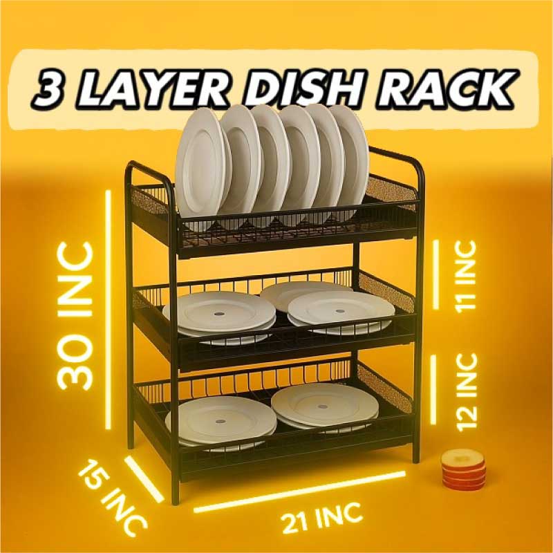 3 Layer Dish Rack